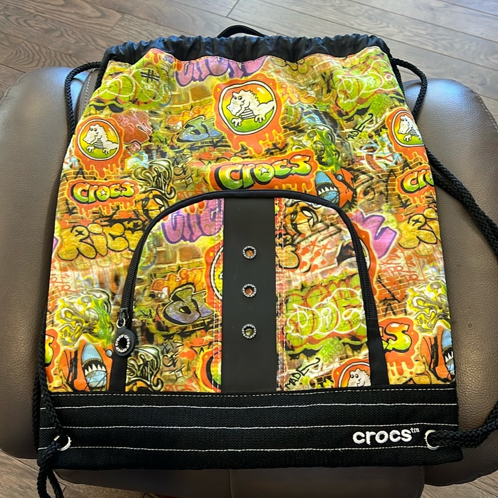 Crocs Graffiti bag / backpack.